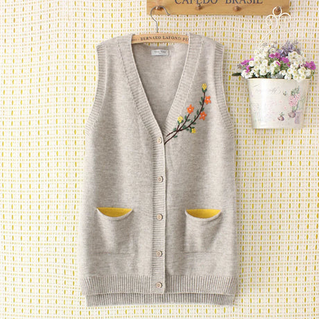 Loose Sweaters Vest Women Clothing 4Xl Loose Fit