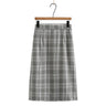 Autumn Clothes Women Skirts Plus Vintage Plaid With
