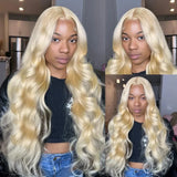 Lace Frontal Wigs Human Hair Blonde 13X4 13X6