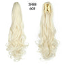 Synthetic Long Wavy Claw Clip On Ponytail Drawstring
