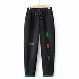 Jeans Women' Clothing Fall/Winter Orange Green Rectangular