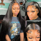 Bone Straight Hd Lace Front Wigs Human Hair