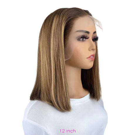 Straight Highlight Lace Front Human Hair 13X4 Lace