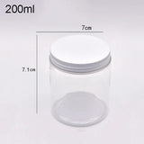 Plastic Jar With Lids Clear Cosmetic Refillable Bottles