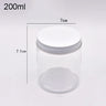 Plastic Jar With Lids Clear Cosmetic Refillable Bottles