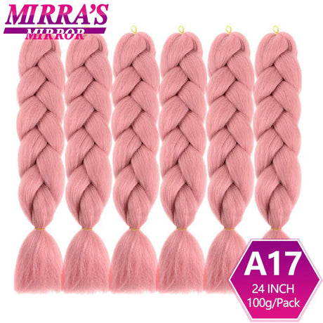 Jumbo Ombre Braids - Black, Brown, Blue, Pink