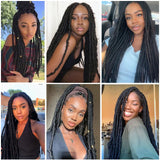 Tress Full Lace Braided Wigs Faux Locs Synthetic