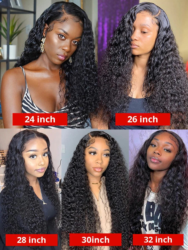 Transparent 13X4 Hd Water Wave Lace Front Wigs