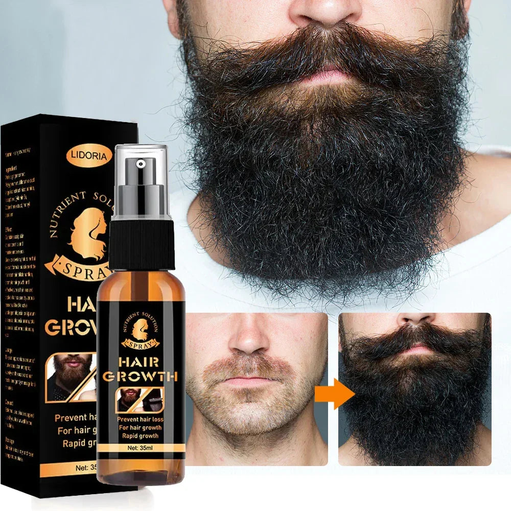 Beard Growth Serum Spray Fast Styling Hair Growing