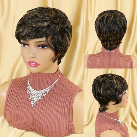 Straight Human Hair Wigs Short Bob Wig With