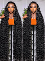 Deep Wave Hd Lace Frontal Wig Glueless Brazilian