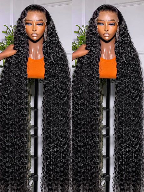 Deep Wave Hd Lace Frontal Wig Glueless Brazilian