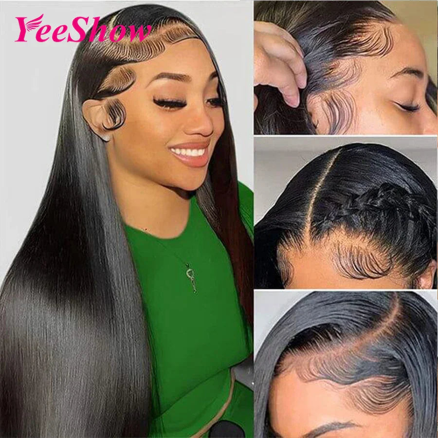 Straight Lace Front Wig  Human Hair