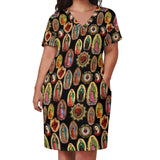 Virgin Mary Catholic Dress Short Sleeve Our Lady