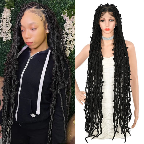 Kaylss Full Double Lace Knotless Locs Braided