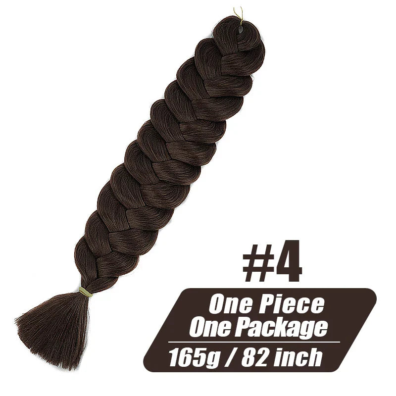 Wigundle Jumbo Braids Crochet Hair Extensions Synthetic Braiding