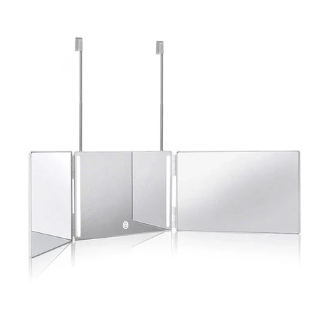 Way Mirror With Lights Cosmetic Mirror Trifold Hair