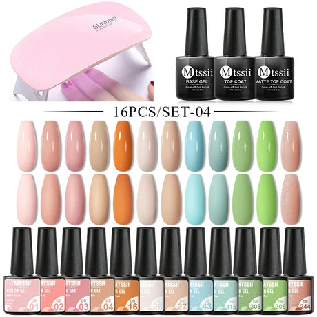 Gel Nail Polish Set With W