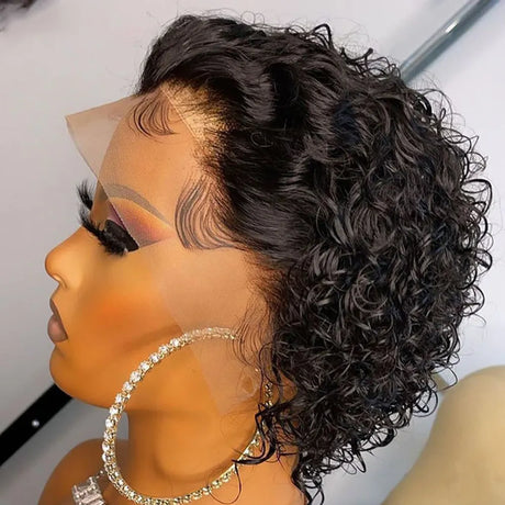 Pixie Cut Wig Human Hair X Lace Frontal