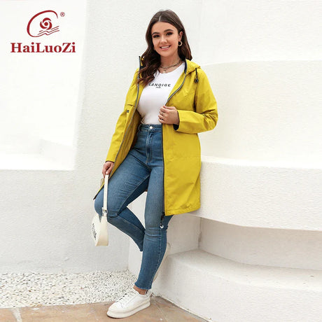 Hailuozi Women' Trench Coat Jacket For Women Spring