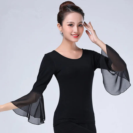 New Autumn Half Sleeve Adult Women International Ballroom