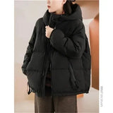 Women'S Autumn Winter Down Cotton Parkas Hooded Thick