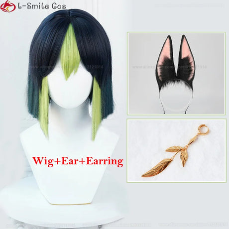 Tighnari Cosplay Wig Game Sumeru Tighnari Short Heat