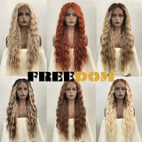 Freedom Synthetic Lace Wig Long Deep Wavy Ombre