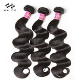 Unice Body Wave Brazilian Virgin Hair Bundles Natural
