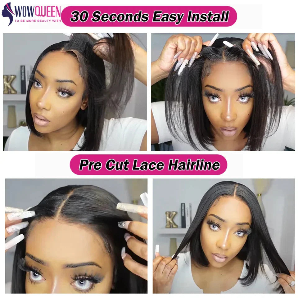 Wear And Go Bob Wig Glueless Wig Human