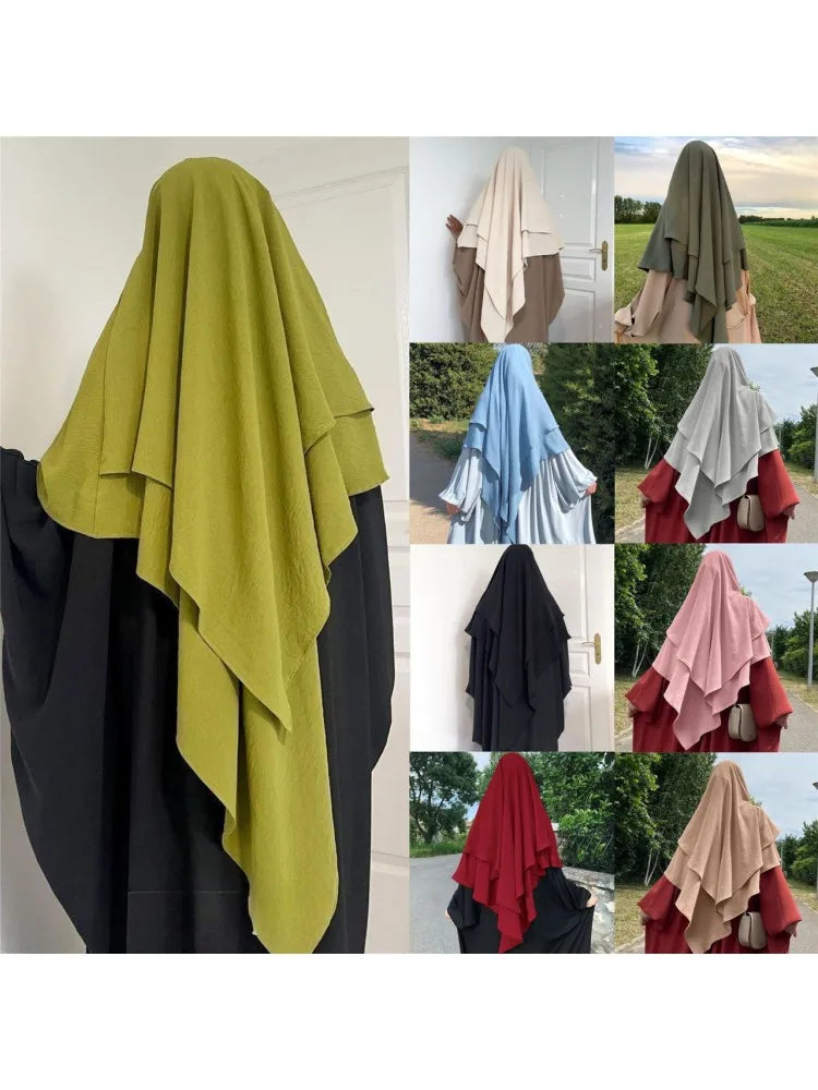 Islamic Prayer Hijab Khimar Muslim Women Niqab Ramadan