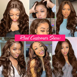 Chocolate Brown Lace Front Human Hair