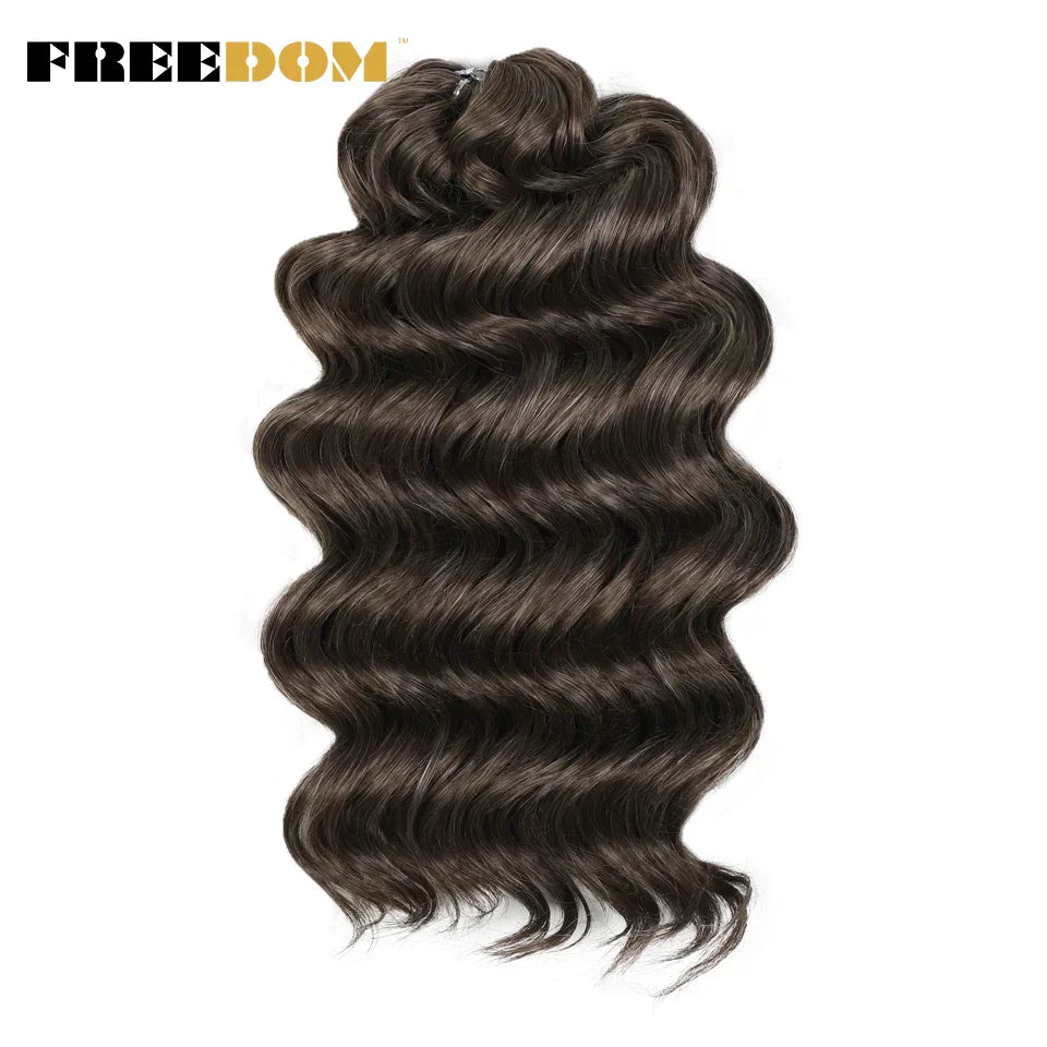 Freedom Deep Wavy Twist Crochet Hair Synthetic Curly