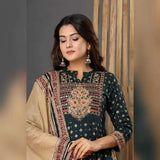 Women Kurta Palazzo Dupatta Wedding Salwar Kameez Beautiful