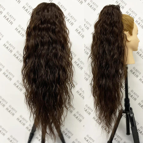 Curly Ponytail Extensions Clip In Synthetic Drawstring Ponytail