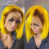 Colored Short Bob Wig Lace Front Human