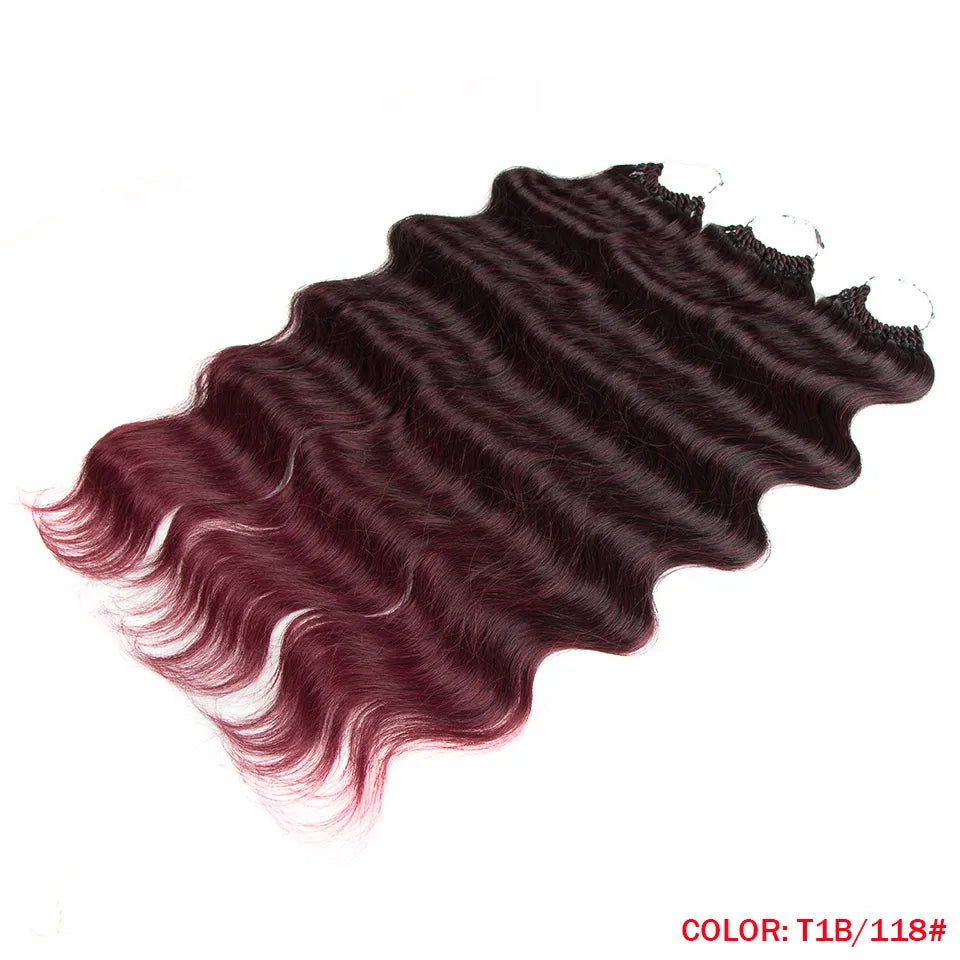 Fashion Idol Body Wave Crochet Hair Synthetic Goddess