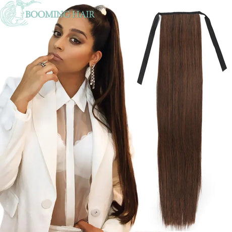 Curly Ponytail Extensions Clip In Synthetic Drawstring Ponytail