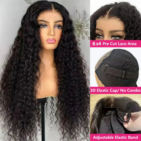 Glueless Wig Human Hair Ready To Wear Deep