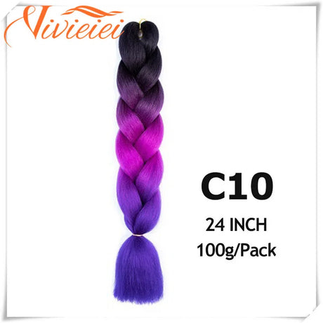 Pink Ombre Jumbo Braids Hair Extensions