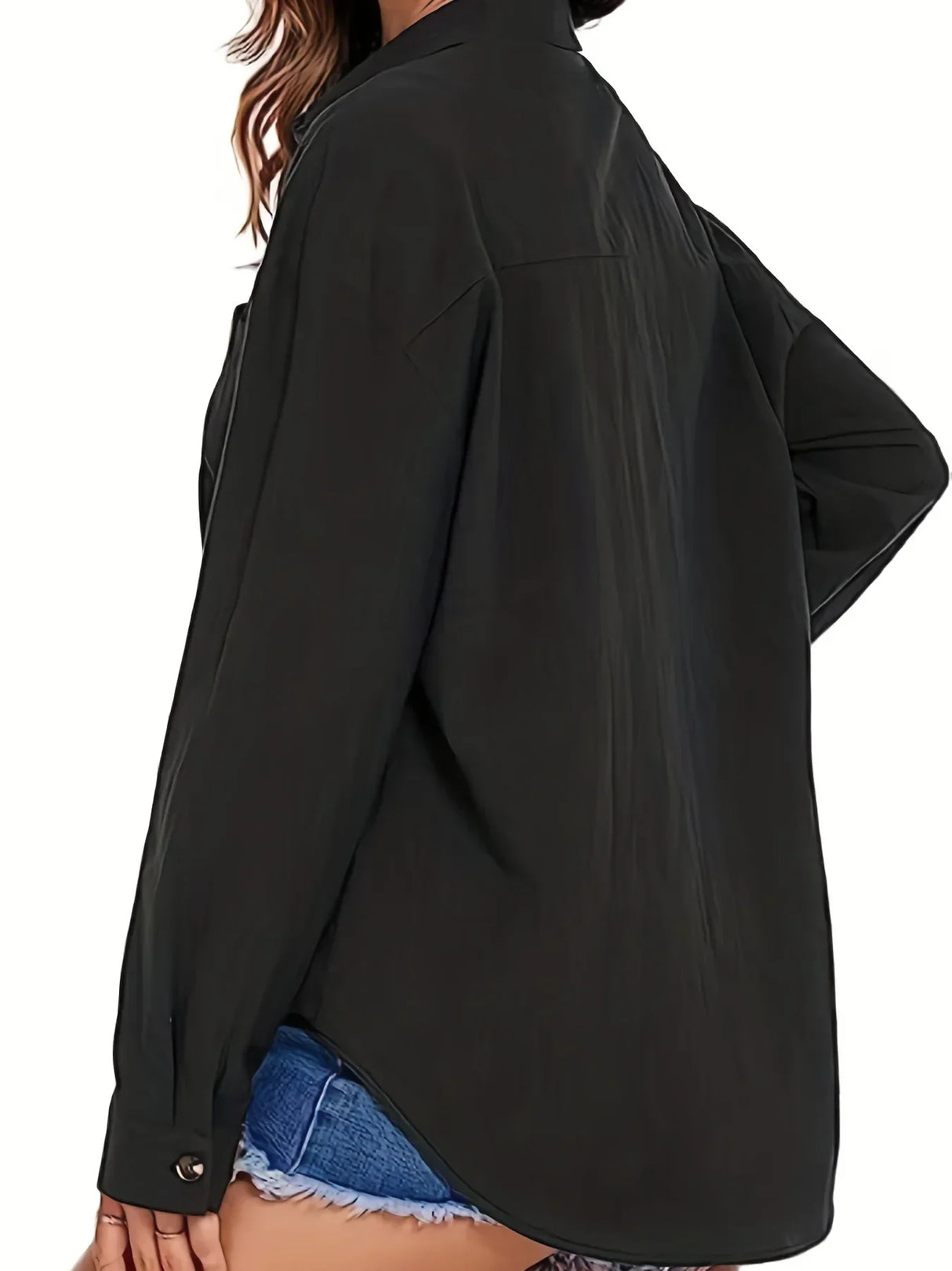 Womens Button Down Shirt Casual Long Sleeve Loose