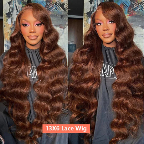 Hd Chocolate Brown X Body Wave Lace Front