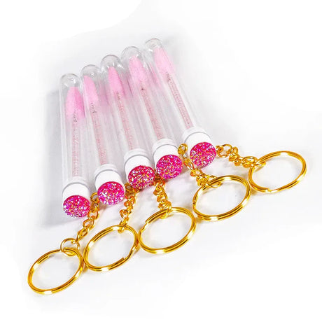 Mascara Wand Tubes Eyebrow Brush Diamond Key