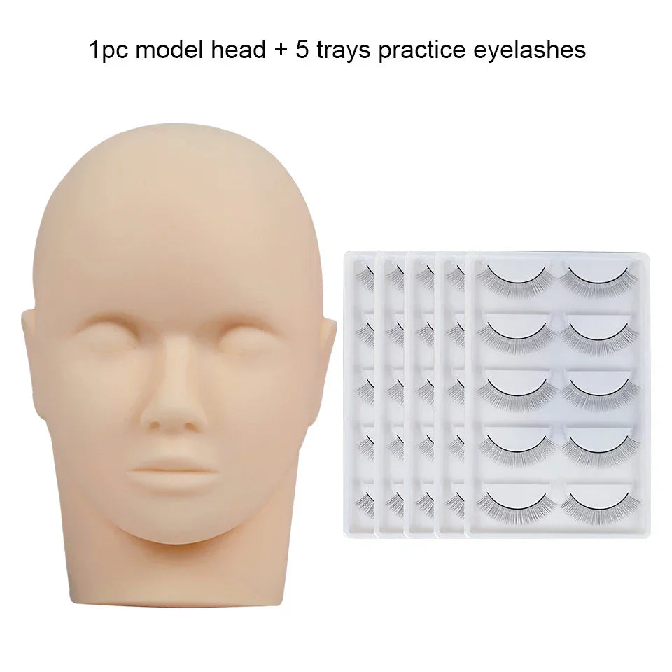 Training False Eyelash Practice Lash Silicone Mannequin Model