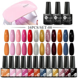 Gel Nail Polish Set With W