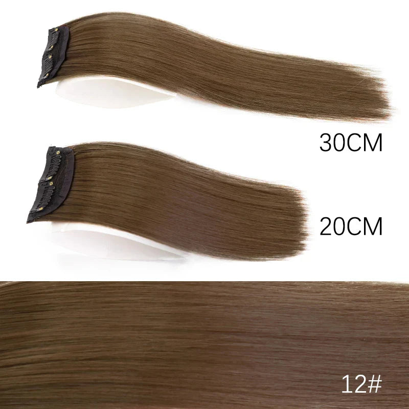 Azqueen Synthetic Cm/Cm Invisible Straight Pads Clip In