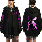 Kochou Shinobu Women Zip Hoodies Winter Autumn Casual