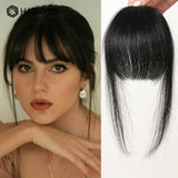 Human Hair Bangs Natural Black Brown French