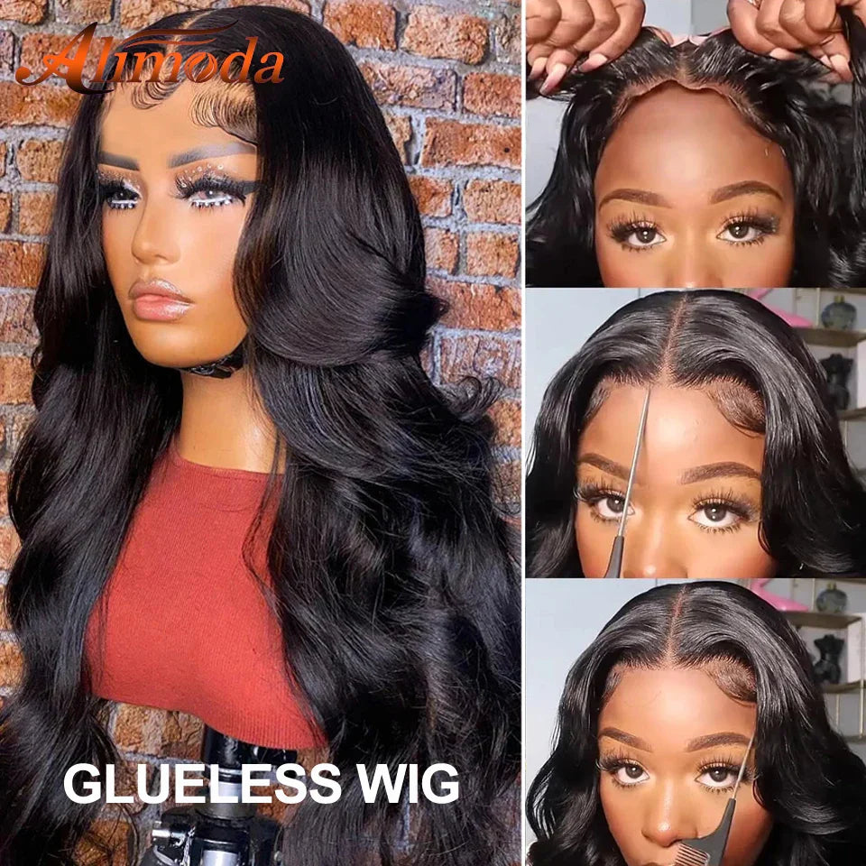 Body Wave Pre Cut Glueless Human Hair Wig