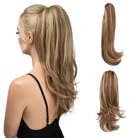 Synthetic Claw Clip In Ponytail Hair Extensions Hairpiece